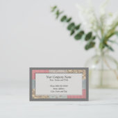 Frame Border Business Card Visitenkarte (Stehend Vorderseite)