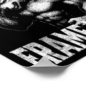 Frame Mogging - lustiger Cringe Alpha-Wolf Poster (Ecke)
