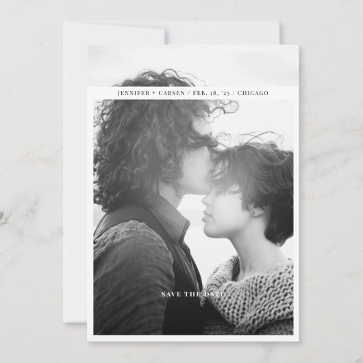 Frame-Save the Date Karte ausgleichen (Vorderseite)