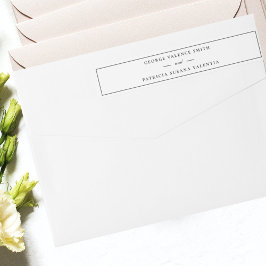 Frame Script Elegant White Black Wedding