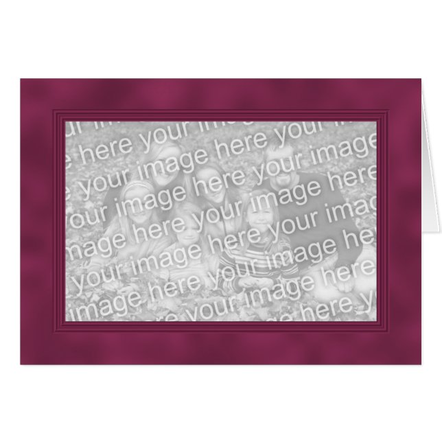 Frame Template Card - Smokey Crimson (Vorderseite (Horizontal))