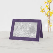 Frame Template Card - Smokey Lila Karte (Gelbe Blume)