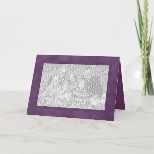 Frame Template Card - Smokey Magenta Karte (Vorderseite)