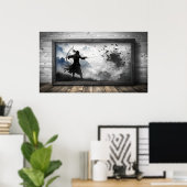 Frame-TV-Design Poster (Heimbüro)