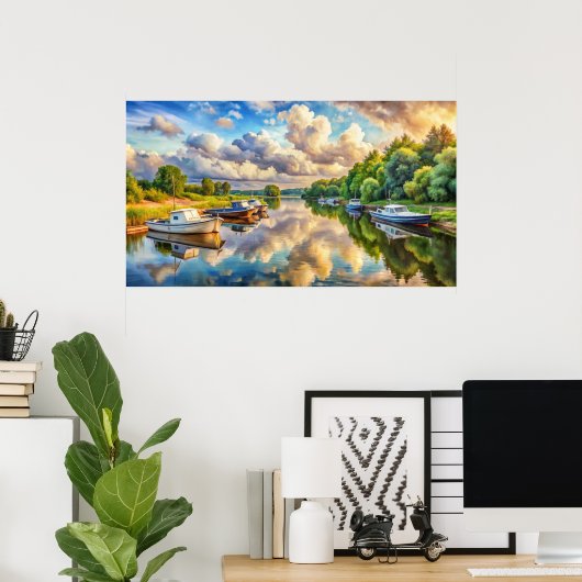 Frame-TV-Design Poster (Heimbüro)