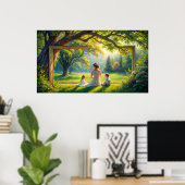 Frame-TV-Design Poster (Heimbüro)