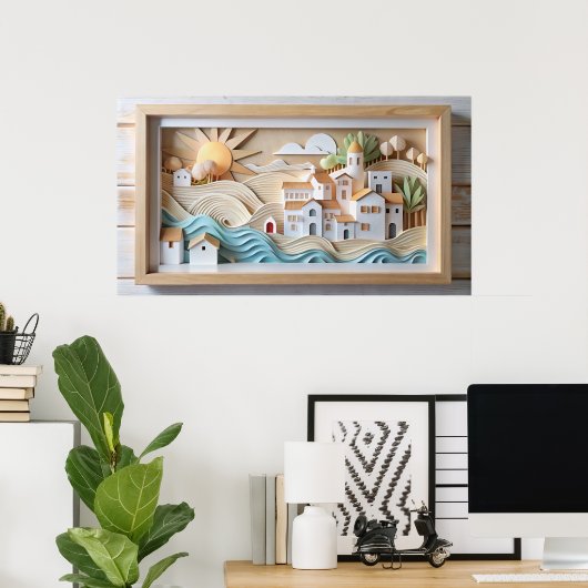 Frame-TV-Design Poster (Heimbüro)