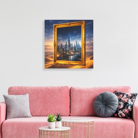 Frame Without a Painting Leinwanddruck (Insitu (Wohnzimmer))