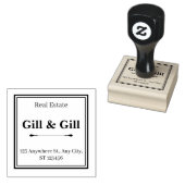 Framed Business Address Stamp with Company Name Gummistempel (Stempel)