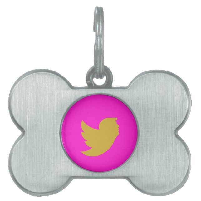 Framed Pet Tag Charm Tiermarke (Vorderseite)