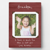 Framed Photo Plaque for Grandma / Grandpa Fotoplatte (Vorderseite)