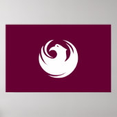 Framed print with Flag of Phoenix, Arizona Poster (Vorne)