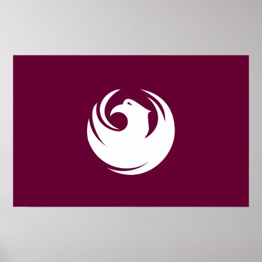 Framed print with Flag of Phoenix, Arizona Poster (Vorne)