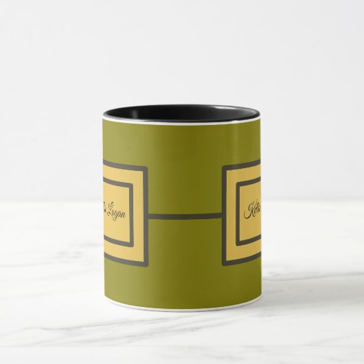 Framed Rectangle Tasse (Zentrum)