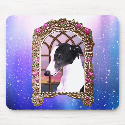 Framed Whippet Mousepad (Vorne)