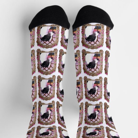Framed Whippet Socken (Oben)