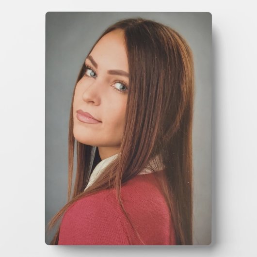 Frameless Custom Foto Tabletop Easel Back Fotoplatte (Vorderseite)