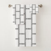 Frames Bricks Muster Stilvoll Badhandtuch Set (Insitu)