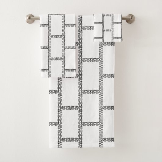Frames Bricks Muster Stilvoll Badhandtuch Set (Insitu)