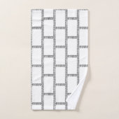 Frames Bricks Muster Stilvoll Badhandtuch Set (Handtuch)