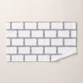 Frames Bricks Muster Stilvoll Badhandtuch Set (Handtuch)
