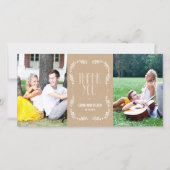 Framing Blätter Hochzeit Dankeschön Karten Handwer (Vorderseite)