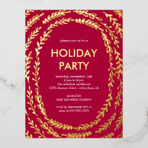 Framing Branchen Foil Holiday Party Postkarte