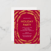 Framing Branchen Foil Holiday Party Postkarte (Vorderseite/Rückseite)