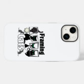 Framing Cats.w Case-Mate iPhone Hülle (Rückseite (Horizontal))