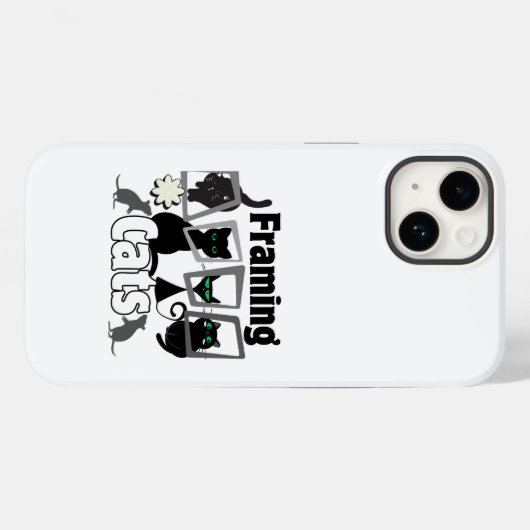 Framing Cats.w Case-Mate iPhone Hülle (Rückseite (Horizontal))