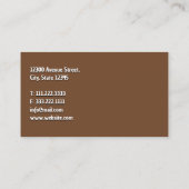 Framing Contractor Visitenkarte (Rückseite)