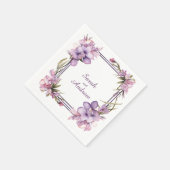 Framing Lilah Blume (kein Datum): Hochzeit von Nap Serviette (Ecke)