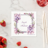 Framing Lilah Blume: Personalisierte Hochzeit von Serviette (Beispiel)