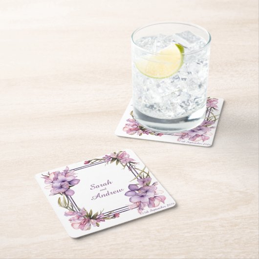 Framing Lilah-Blume: Personalisierter Untersetzer  (Vor Ort)