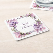 Framing Lilah-Blume: Personalisierter Untersetzer  (angewinkelt)