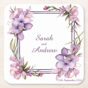 Framing Lilah-Blume: Personalisierter Untersetzer