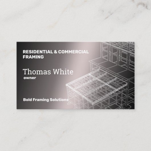 Framing-Unternehmer Visitenkarte (Vorderseite)