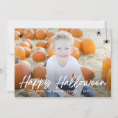 Framing-WebHalloween-Fotokarte Karte (Vorderseite)