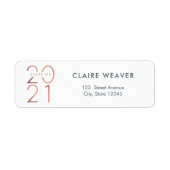 Framing Year Class of 2021 Abschluss Address Labe (Vorne)