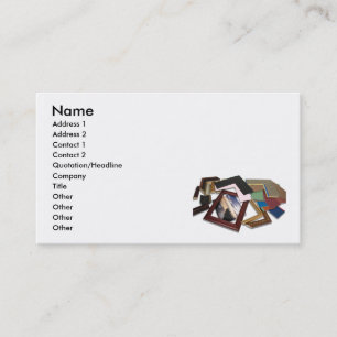 FramingDecisionCard, Name, Adresse 1, Adresse 2… Visitenkarte