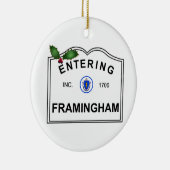 Framingham MA Keramikornament (Rechts)