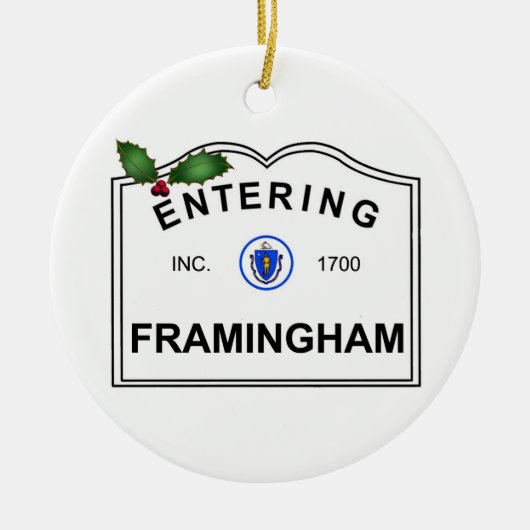 Framingham MA Keramikornament (Vorne)