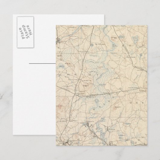 Framingham, Massachusetts Postkarte (Vorne/Hinten)