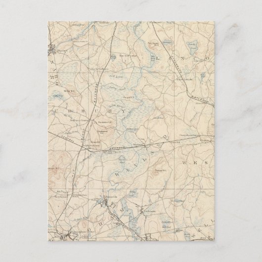 Framingham, Massachusetts Postkarte (Vorderseite)