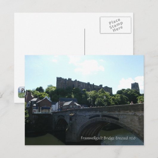 Framwelgate Bridge Postkarte (Vorne/Hinten)