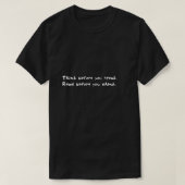 Fran Lebowitz Der Fran Lebowitz Reader denken Sie T-Shirt (Design vorne)