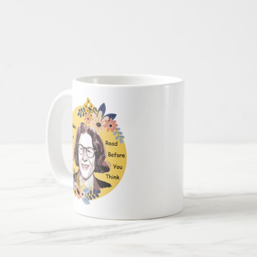 Fran-Lebowitz-Zitate Kaffeetasse (Vorderseite Links)