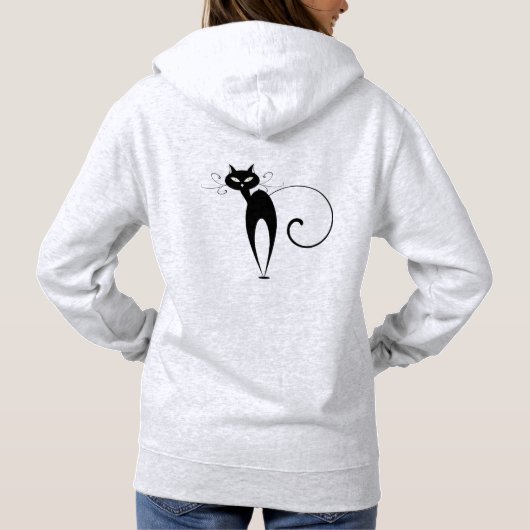 "FRANCAIS" Princesse de Luxe" Logo Chat Noir Hoodie (Rückseite)