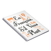 Francais S. il Vous Plait Französischer Lehrer Stu Notizblock (Rechte Seite)