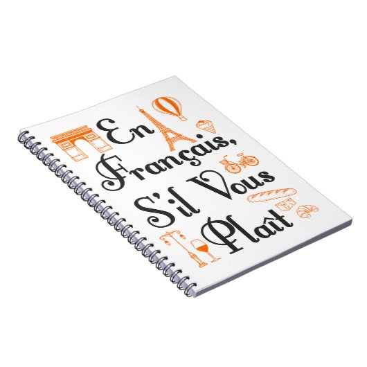 Francais S. il Vous Plait Französischer Lehrer Stu Notizblock (Rechte Seite)